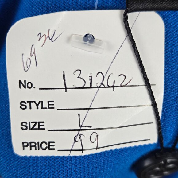 Belldini Size Large Cobalt/Royal Blue Cold Shoulder Knit with Rhinestone Accents - Picture 11 of 13